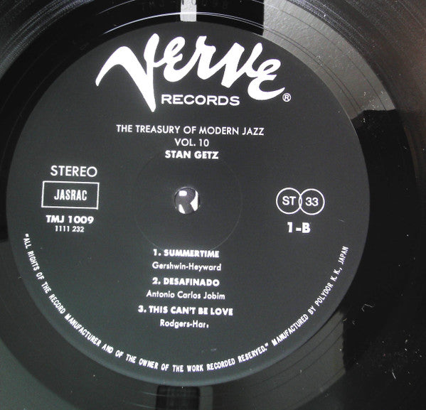 Stan Getz - The Treasury Of Modern Jazz 10(2xLP, Comp + Box)