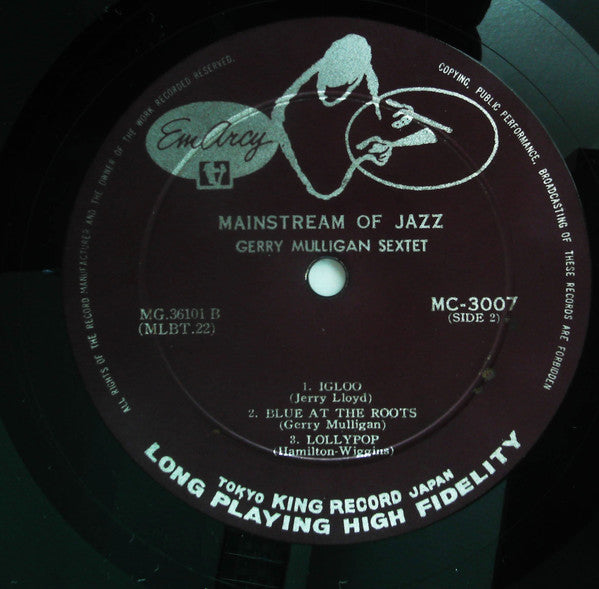 Gerry Mulligan And His Sextet - Mainstream Of Jazz (LP)