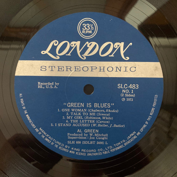 Al Green - Green Is Blues (LP, Album, RE)