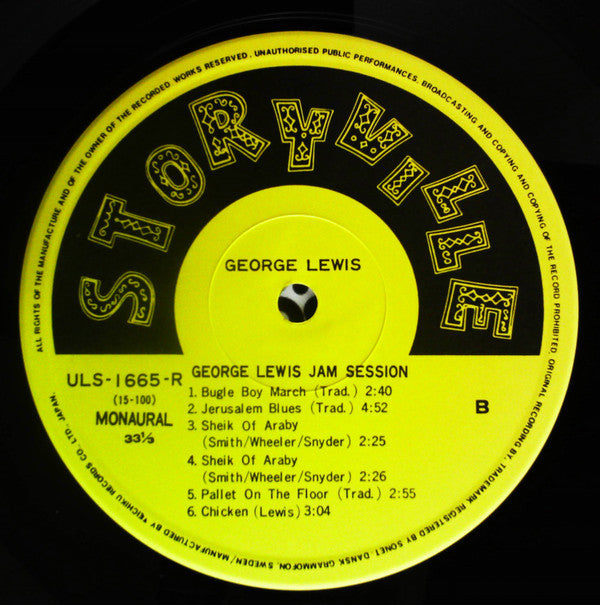 George Lewis (2) - Jam Session (LP, RE)