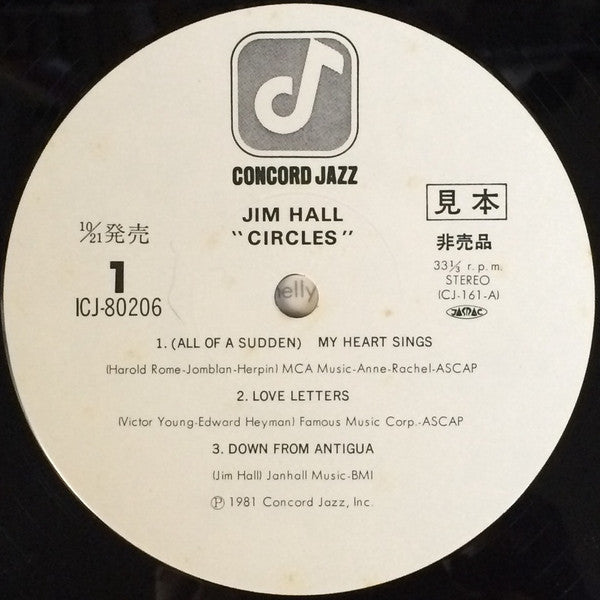 The Jim Hall Trio* - Circles (LP, Album, Promo)