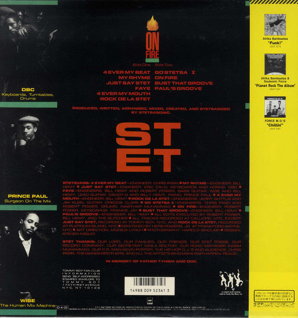 Stetsasonic - On Fire (LP, Album)