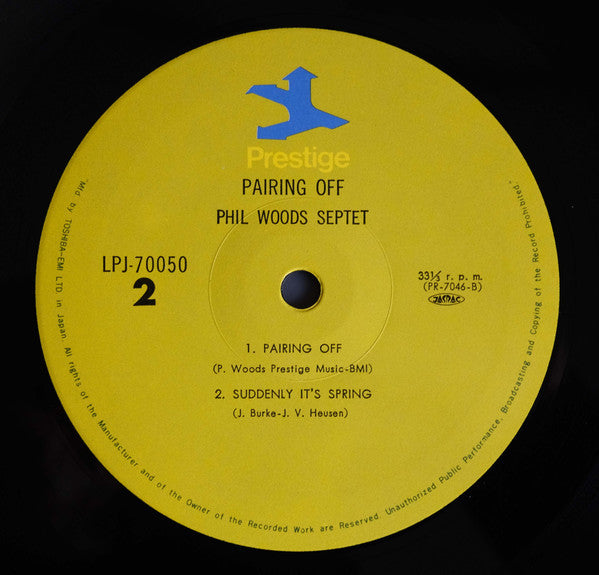 Phil Woods Septet - Pairing Off (LP, Album, RE)