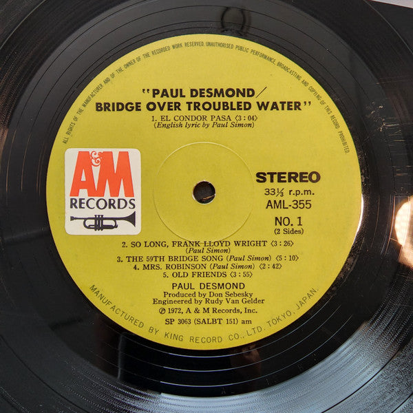 Paul Desmond - Bridge Over Troubled Water (LP, Album, Gat)