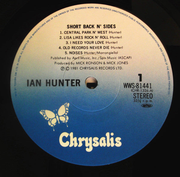 Ian Hunter - Short Back N' Sides (LP, Album)