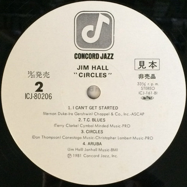 The Jim Hall Trio* - Circles (LP, Album, Promo)