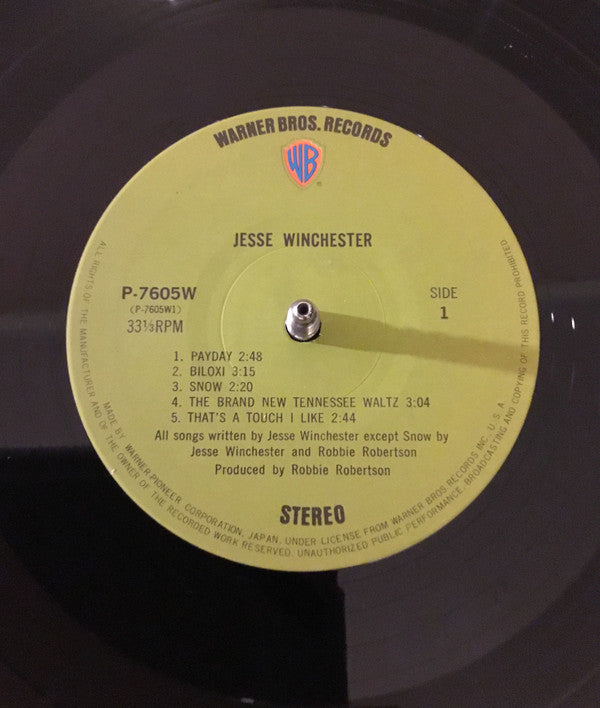 Jesse Winchester - Jesse Winchester (LP, Album, Gat)