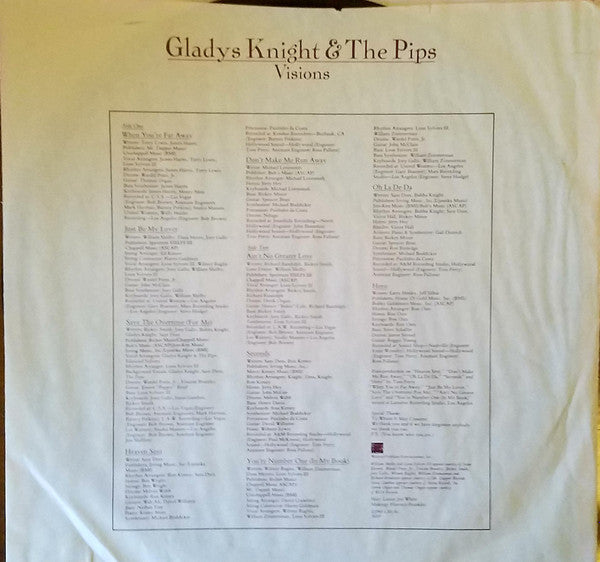 Gladys Knight & The Pips* - Visions (LP, Album, Pit)