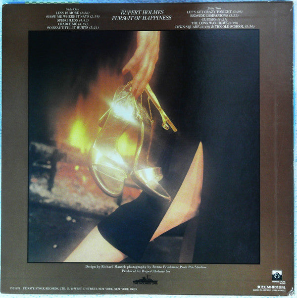 Rupert Holmes - Pursuit Of Happiness (LP, Album)