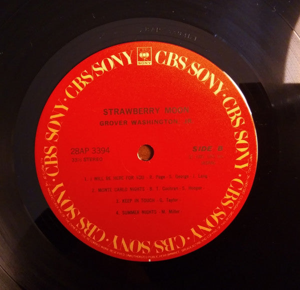 Grover Washington, Jr. - Strawberry Moon (LP, Album)