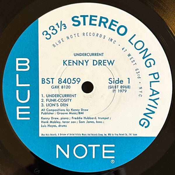 Kenny Drew - Undercurrent (LP, Album, RE)