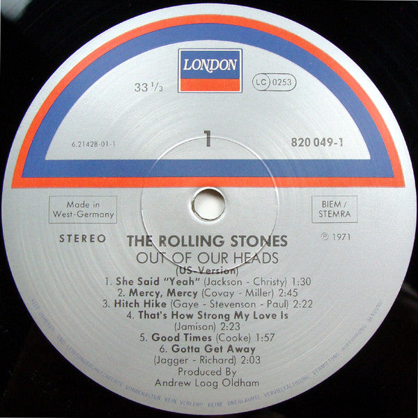 The Rolling Stones - Out Of Our Heads (LP, Album, RE)