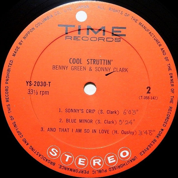 Bennie Green And Sonny Clark - Cool Struttin' (LP, Album)