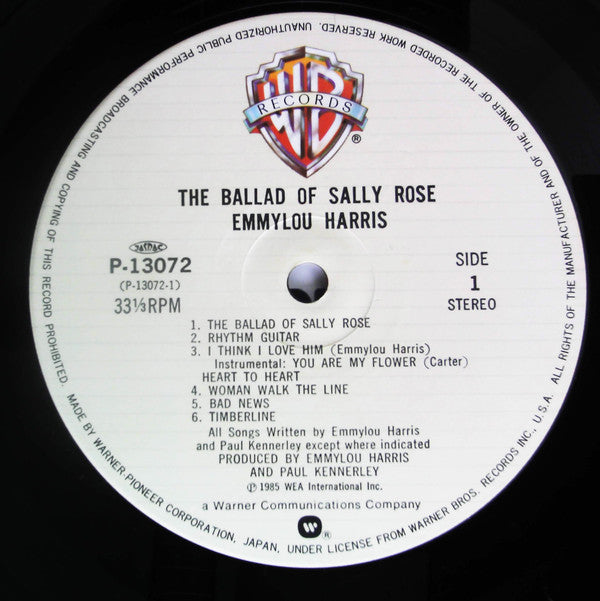 Emmylou Harris - The Ballad Of Sally Rose (LP)