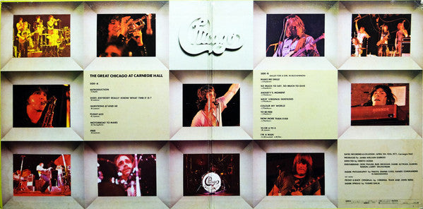 Chicago (2) - The Great Chicago At Carnegie Hall (LP, Album, Gat)