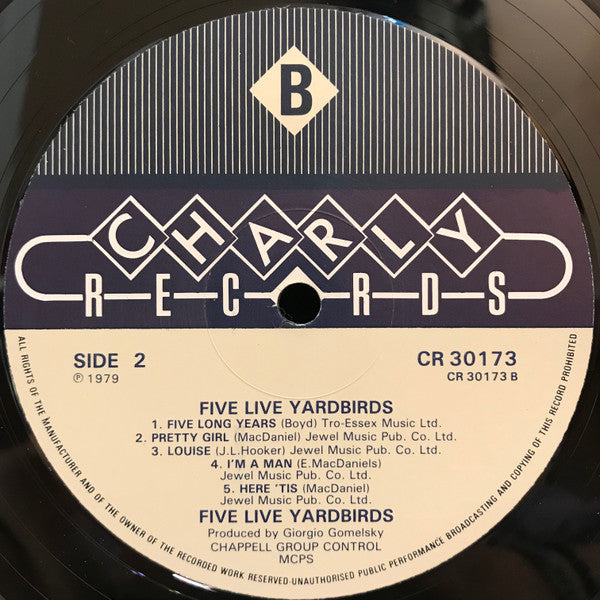 The Yardbirds - Five Live Yardbirds (LP, Album, Mono, RE)