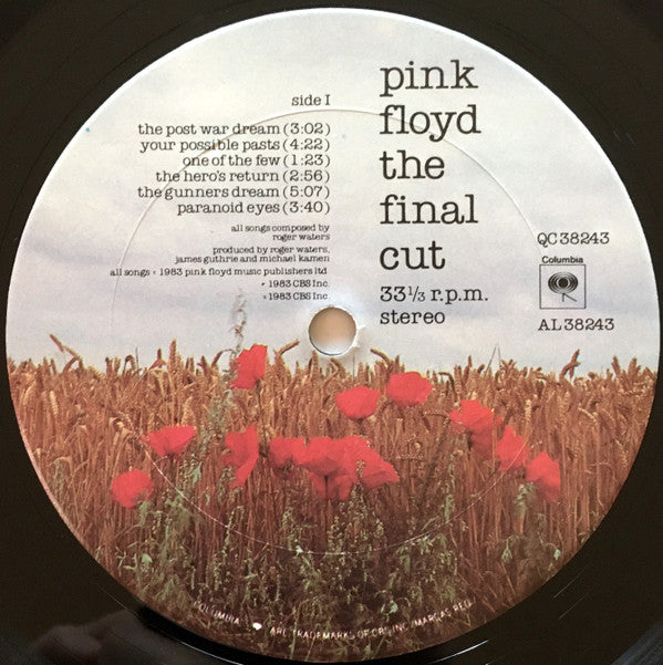 Pink Floyd - The Final Cut (LP, Album, Car)