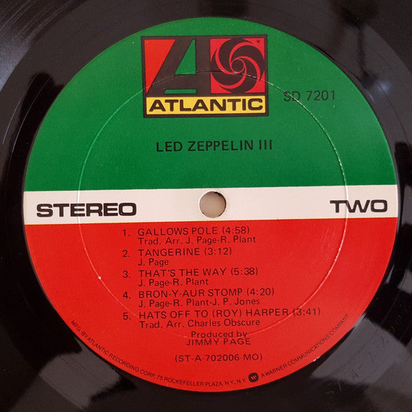 Led Zeppelin - Led Zeppelin III (LP, Album, RE, MO )