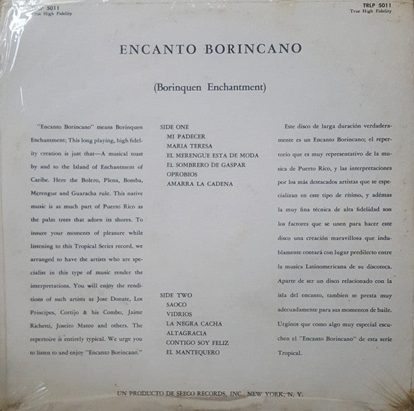 Various - Encanto Borincano Con Cortijo Y Su Combo Y Otros(LP, Comp...