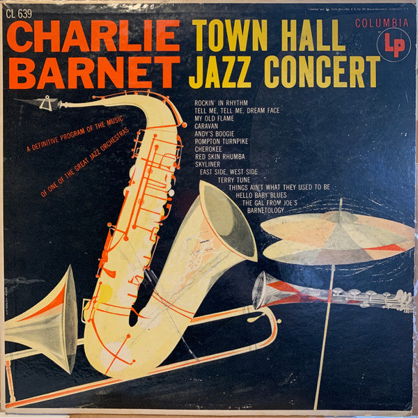 Charlie Barnet - Town Hall Jazz Concert (LP, Album, Mono, RP, Hol)