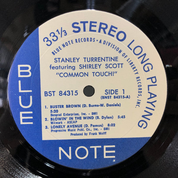 Stanley Turrentine Featuring Shirley Scott - Common Touch (LP, Album)