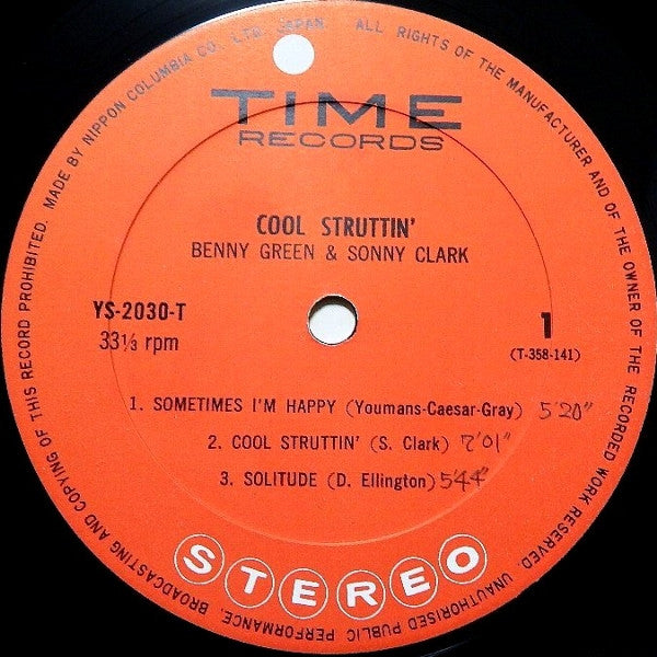 Bennie Green And Sonny Clark - Cool Struttin' (LP, Album)