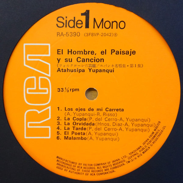 Atahualpa Yupanqui - El Hombre, El Paisaje Y Su Canción (LP, Album)