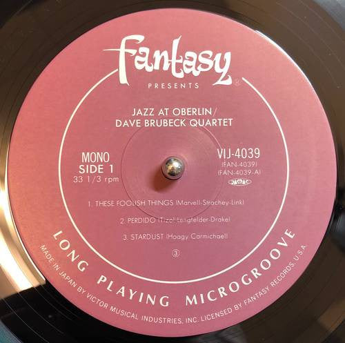 The Dave Brubeck Quartet - Jazz At Oberlin (LP, Album, Mono, RE)