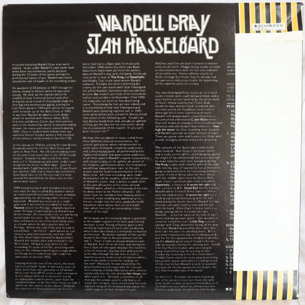 Wardell Gray - Wardell Gray - Stan Hasselgard(LP, Comp)