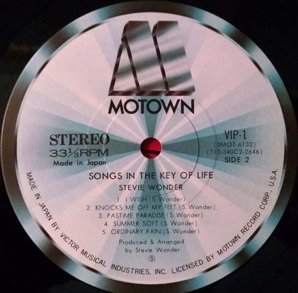Stevie Wonder - Songs In The Key Of Life (2xLP + 7"" + Album, RE)