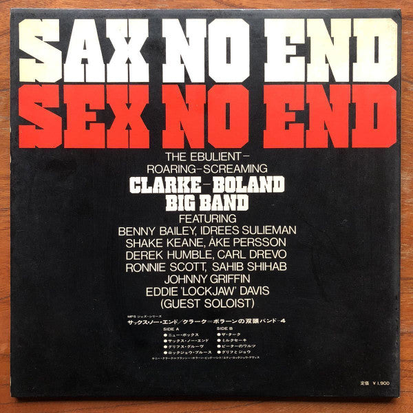 Clarke-Boland Big Band - Sax No End(LP, Album, Promo, Gat)