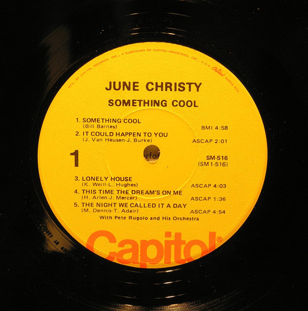 June Christy - Something Cool (LP, Album, RE, Re-)