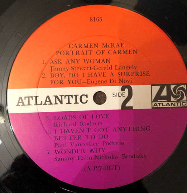 Carmen McRae - Portrait Of Carmen (LP, Album, Mono, Col)