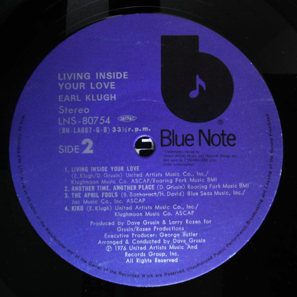 Earl Klugh - Living Inside Your Love (LP, Album)