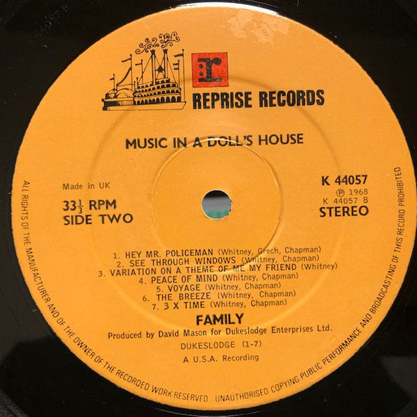 Family (6) - Music In A Doll's House (LP, Album, RE)