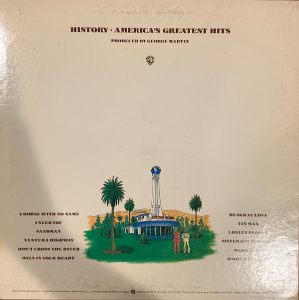 America (2) - History - America's Greatest Hits (LP, Comp)