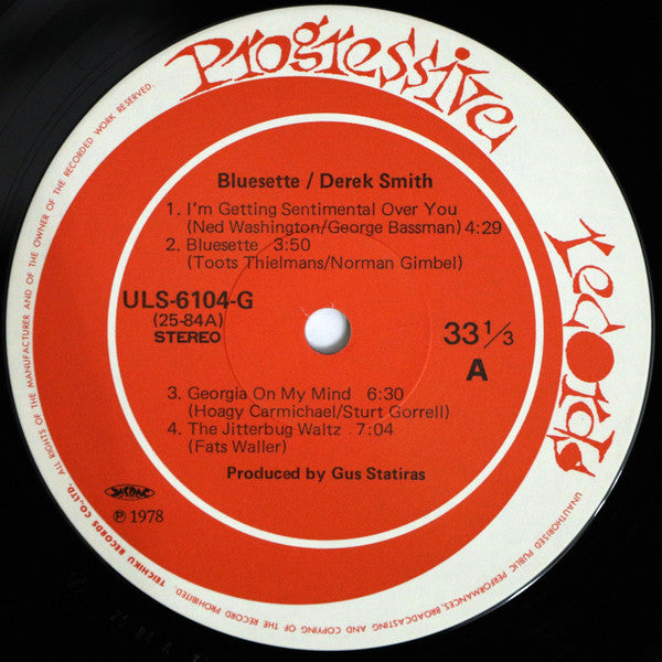 Derek Smith - Bluesette (LP, Album)