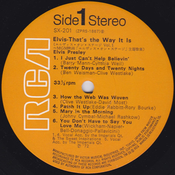 Elvis Presley - That's The Way It Is (LP, Album, RE, Box)