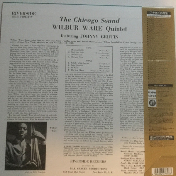 Wilbur Ware Quintet - The Chicago Sound(LP, Album, Mono, RE)
