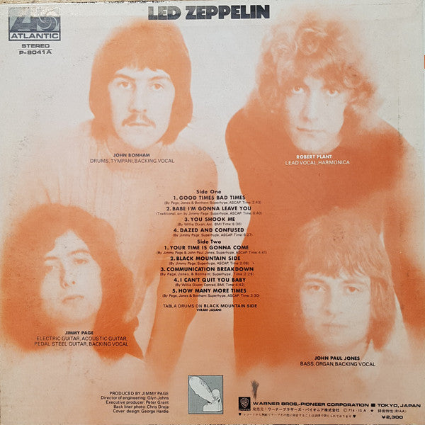 Led Zeppelin - Led Zeppelin (LP, Album, RE, RP)