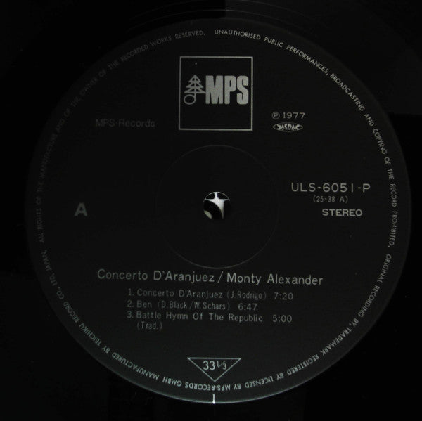 Monty Alexander - Concerto D'Aranjuez (LP, Album, RE)