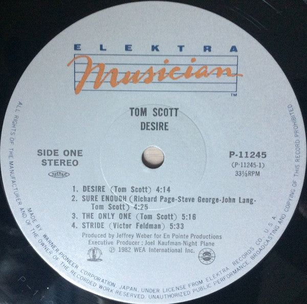 Tom Scott - Desire (LP, Album)