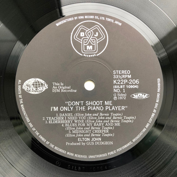 Elton John - Don’t Shoot Me I’m Only the Piano Player (LP, Album, RE)