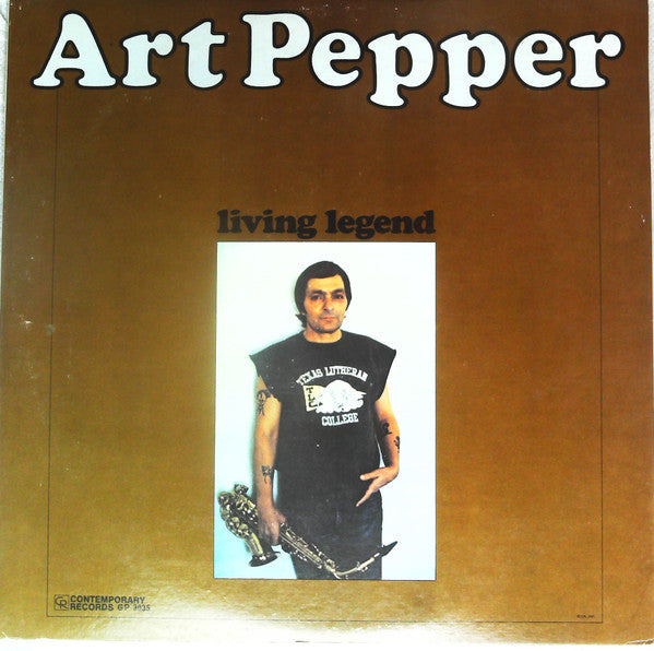 Art Pepper - Living Legend (LP, Album, Promo)
