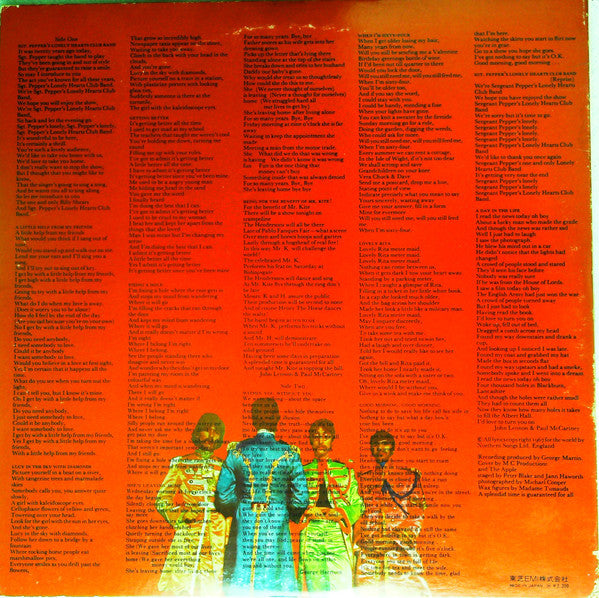 The Beatles - Sgt. Pepper's Lonely Hearts Club Band(LP, Album, RE, ...