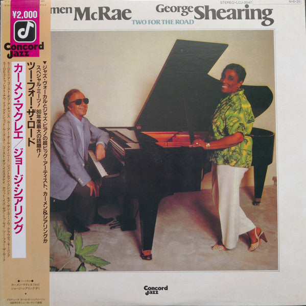 Carmen McRae - George Shearing - Two For The Road (LP, Album, RE)