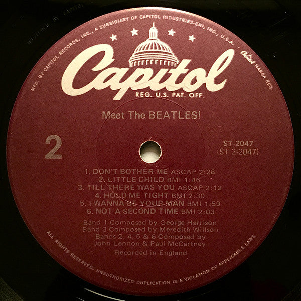 The Beatles - Meet The Beatles! (LP, Album, RE, Jac)