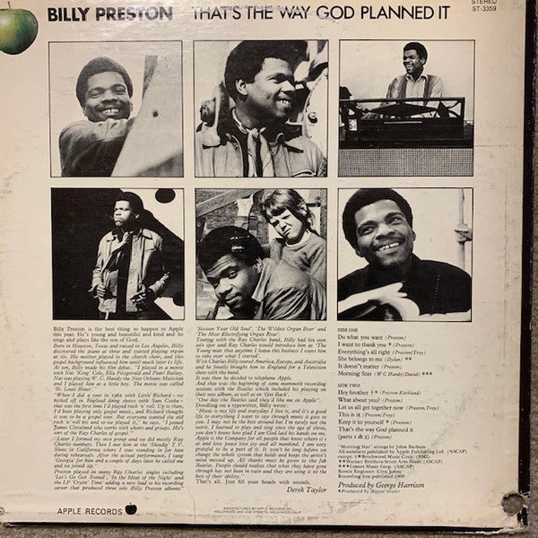 Billy Preston - That's The Way God Planned It (LP, Album)