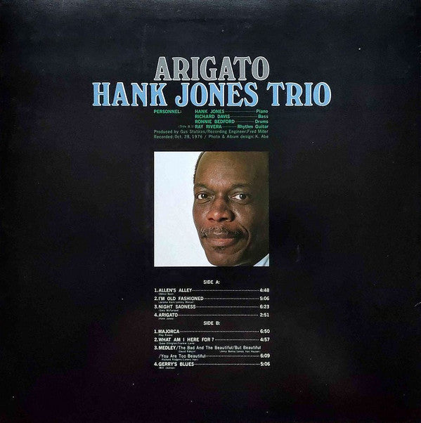 Hank Jones Trio - Arigato (LP, Album, RE)