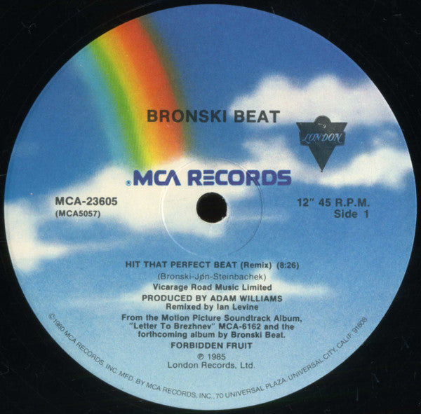 Bronski Beat - Hit That Perfect Beat (12"" Version) (12"", Pin)